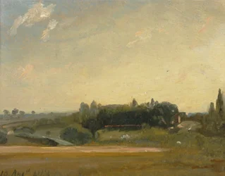 Uitzicht richting de pastorie, East Bergholt